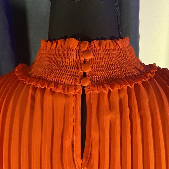 Worthington Sleeveless Chiffon Pleated Blouse (XL) Women's Work Wear - Picture 4 of 7